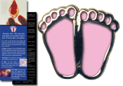 Pink Feet Pin